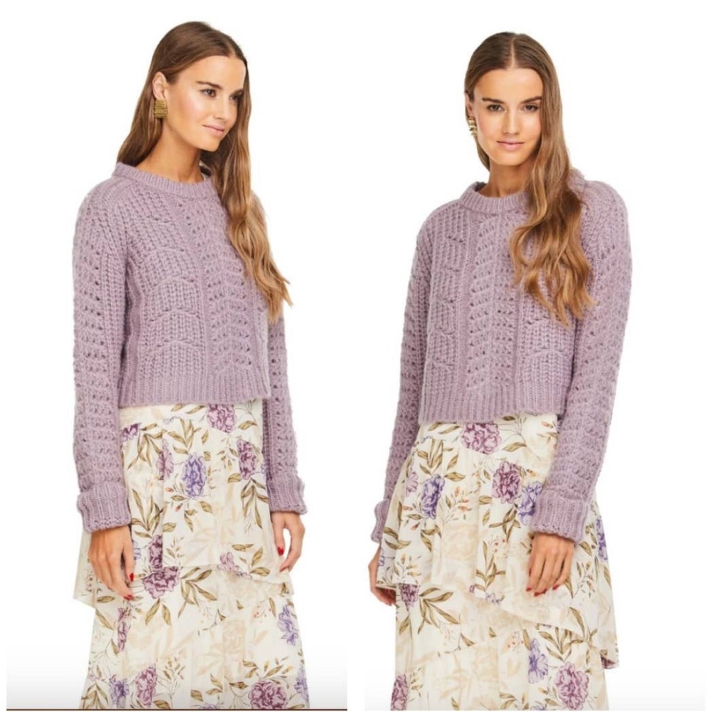 Astr georgia crop sweater
